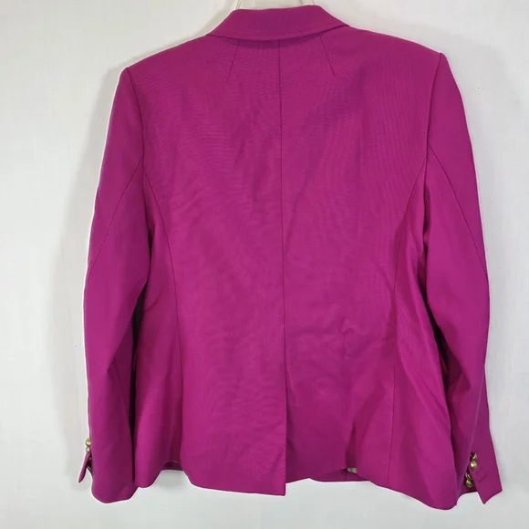 J. Crew Rhodes Blazer in Italian Wool Pink Gold Button Size 14 - Picture 7 of 12
